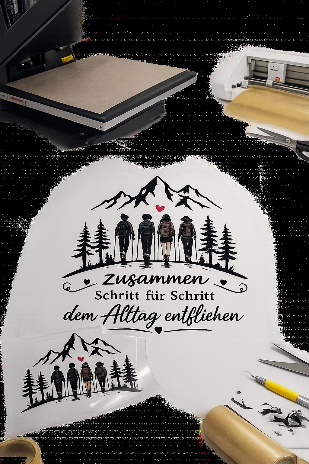 Beispiel für individuellen Textildruck